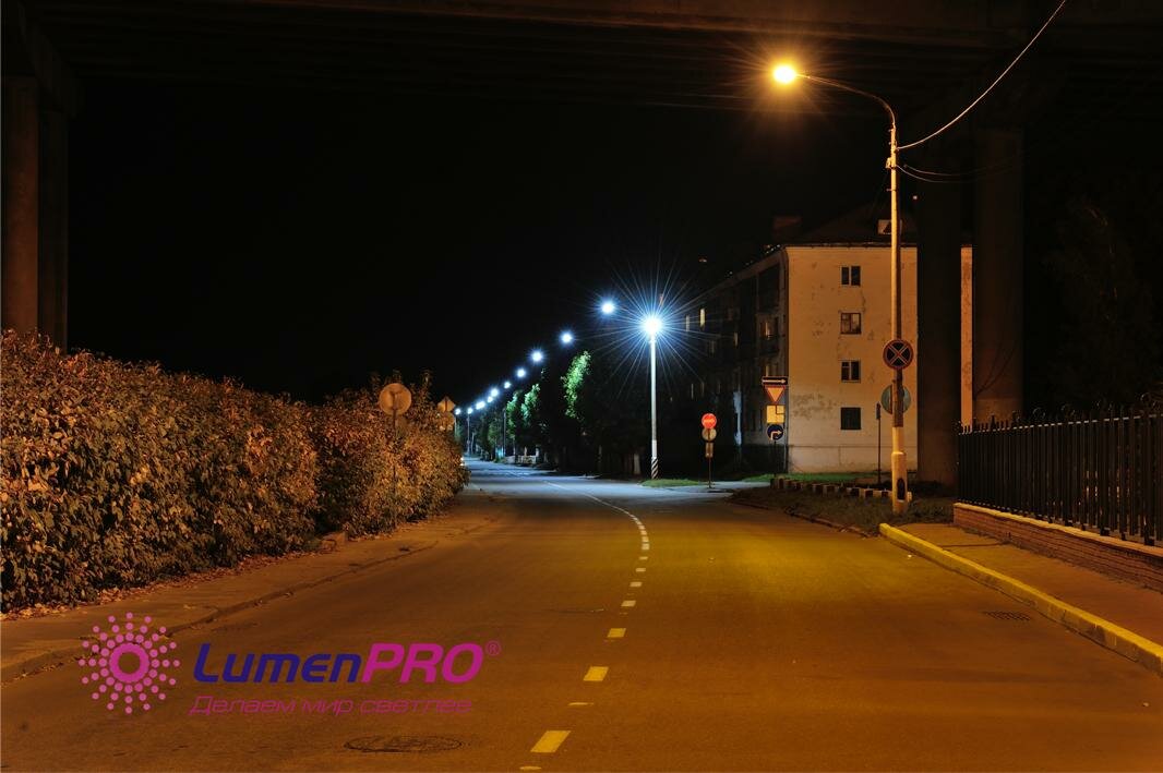 Набережная волги в Костроме - проект светодиодного освещения LumenPRO